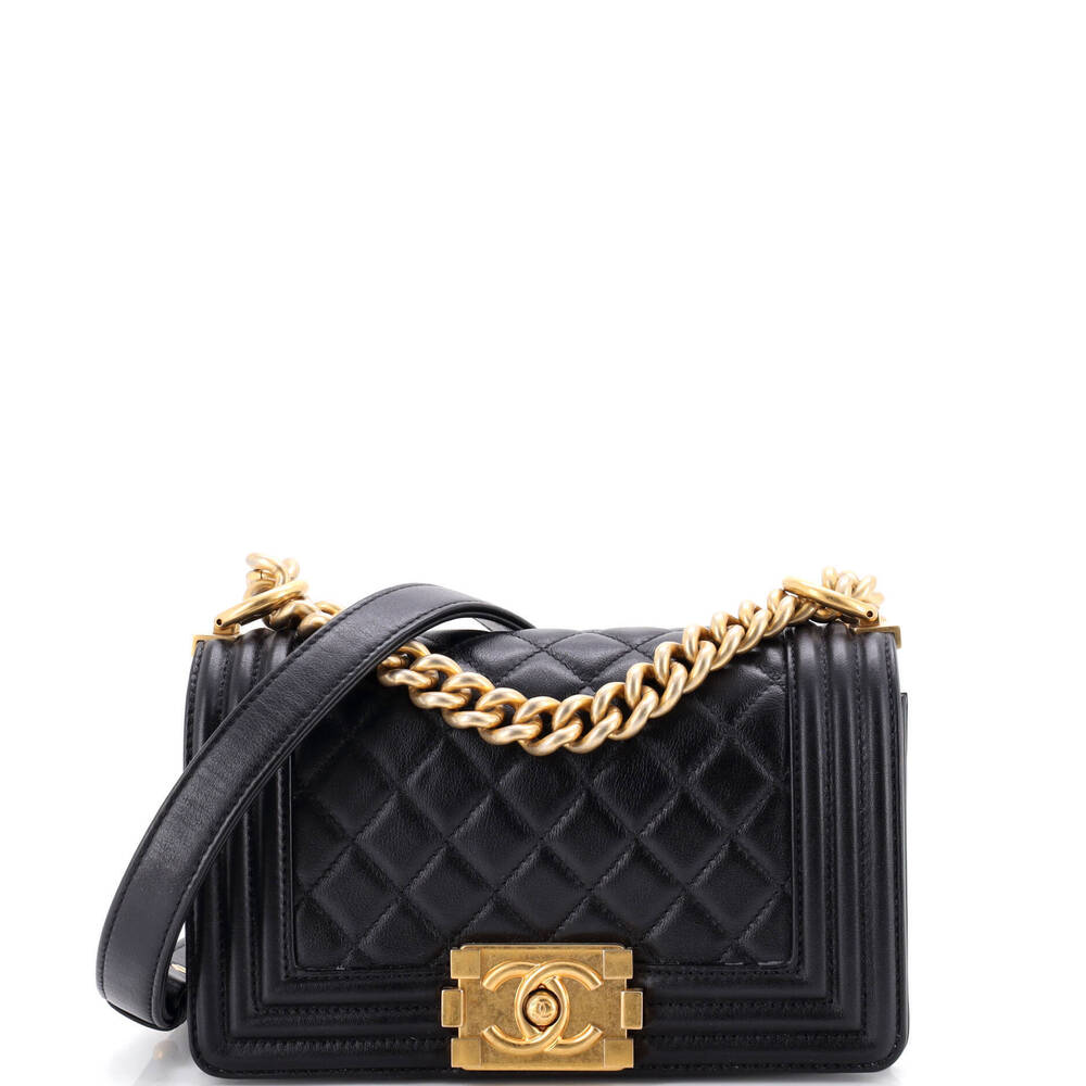 Chanel Small Boy Flap Bag Quilted Lambskin